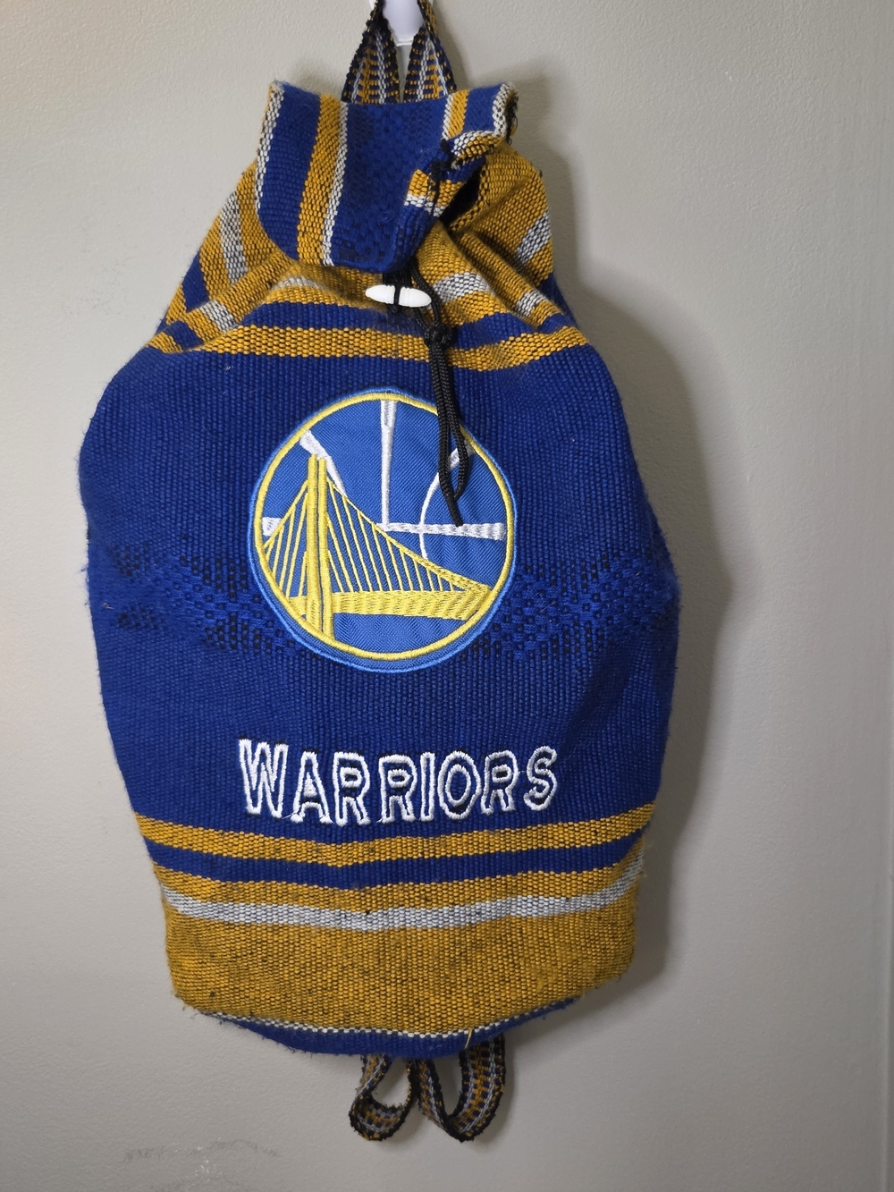 Golden State Warriors Woven Hippie Rug Backpack